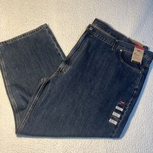 Levis 550 Jeans Mens 56x30 Blue Relaxed Fit Tapered Leg Big Tall Denim Pants